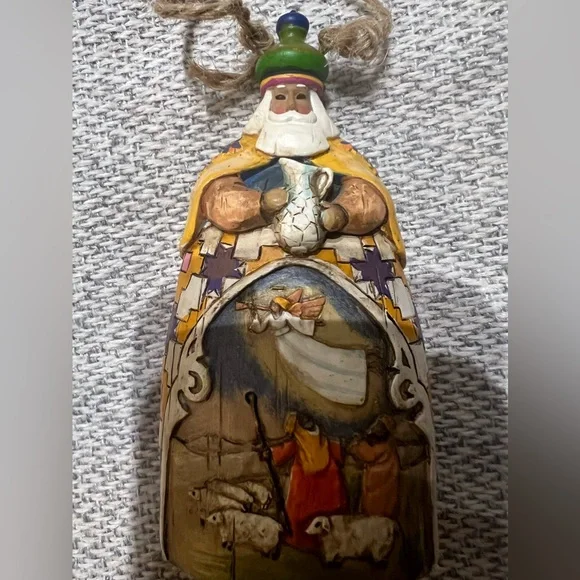 Jim Shore 2004 Heartwood Creek Set of 3 Wisemen Hanging Ornaments - Picture 8 of 16
